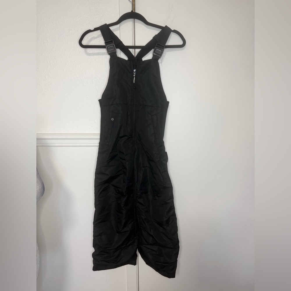 Magellan Outdoors Black Snow Bib Overalls youth small